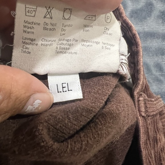 Esprit Essentials Brown Corduroy‎ Pants Women's Size: 7/8 - Picture 5 of 6